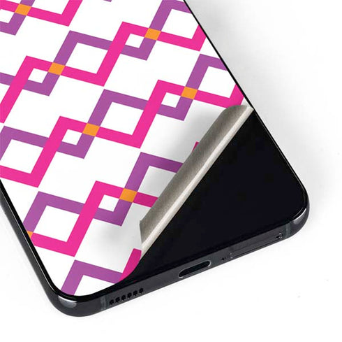 Chevron White Out Galaxy S22 Plus Skin